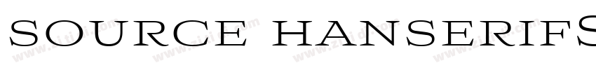 source hanserifSC re字体转换